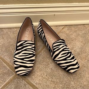 Calvin Klein Zebra loafers/ Size 8.5